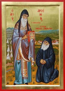 Рукописная икона Арсений Каппадокийский