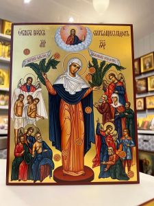 Рукописная икона Всех скорбящих радость