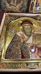 Рукописная икона Спиридон Тримифунтский №24