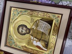 Рукописная икона Александр Невский 64 