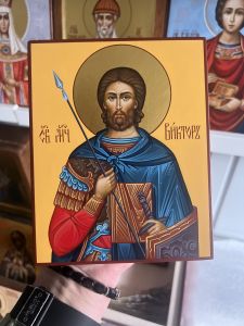 Рукописная икона Виктор Никомидийский