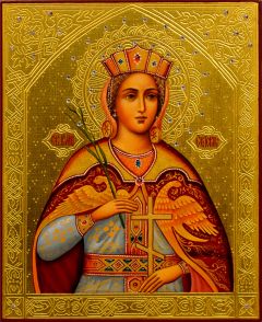 Рукописная икона Екатерина 6 