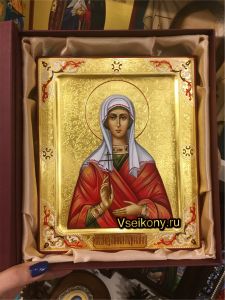Рукописная икона Анна Адрианопольская