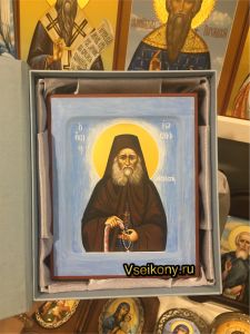 Рукописная икона Иосиф Исихаст