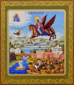 Рукописная икона Иоанн Новгородский