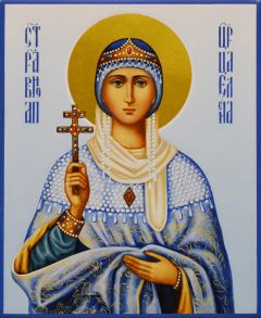 Рукописная икона Елена равноапостольная 14 