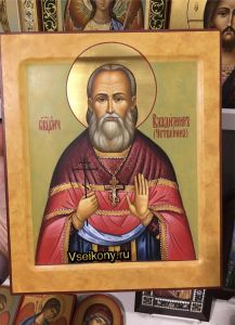 Рукописная икона Владимир Четверин