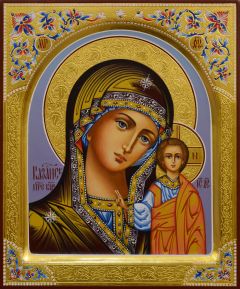 Рукописная икона Казанская 79 