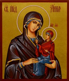 Рукописная икона Анна Праведная