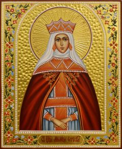 Рукописная икона Милица Сербская