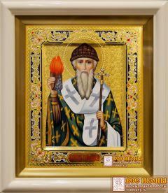 Рукописная икона Спиридон Тримифунтский 20 (Размер 27*31 см)