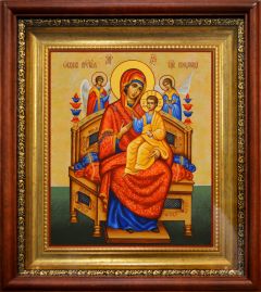 Рукописная икона Всецарица 20 