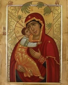 Рукописная икона Горбацевичская 