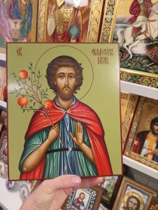 Рукописная икона Евфросин Повар