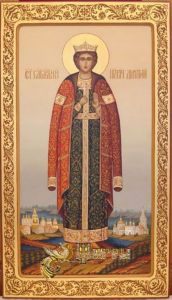 Рукописная икона Дмитрий Димитрий Угличский