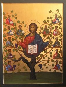 Рукописная икона Древо Жизни