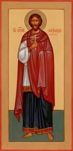 Рукописная икона Александр Египетский