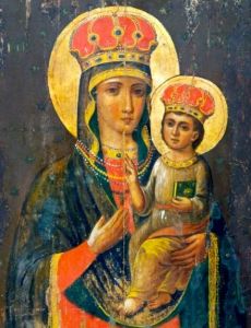 Рукописная икона Любечская
