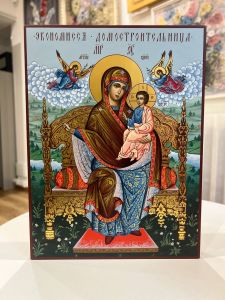 Рукописная икона Экономисса Домостроительница