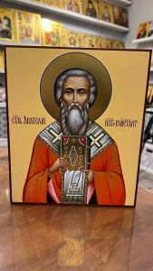 Рукописная икона Анатолий Константинопольский
