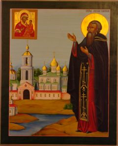 Рукописная икона Михаил Клопский