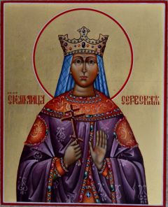 Рукописная икона Милица Сербская