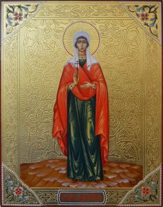 Рукописная икона Анна Адрианопольская