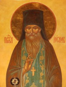 Рукописная икона Иосиф Оптинский