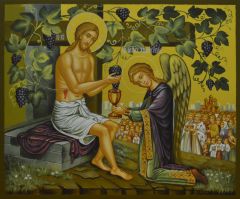 Рукописная икона Истинная Лоза
