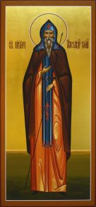 Рукописная икона Александр Пересвет