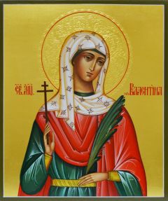 Рукописная икона Валентина Кесарийская 3