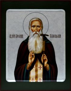 Рукописная икона Арсений Комельский 2