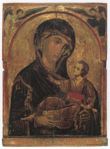 Рукописная икона Алтарница