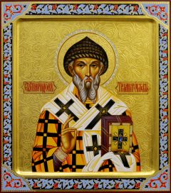 Рукописная икона Спиридон Тримифунтский 12