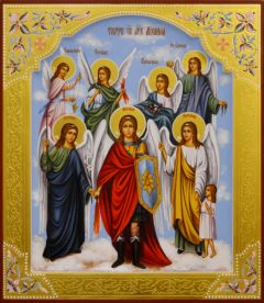 Рукописная икона Собор Архистратига Михаила 4 