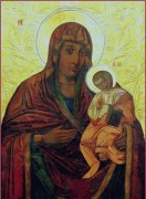Рукописная икона Бежевская 
