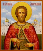 Рукописная икона Дмитрий (Димитрий) Донской 6 (Размер 21*25 см)