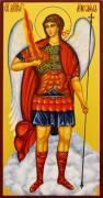 Рукописная икона Архангел Михаил 37