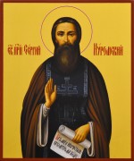 Рукописная икона Сергий Нуромский