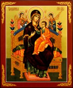 Рукописная икона Всецарица 13 (Размер 21*25 см)