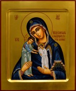 Рукописная икона Скорбящая о младенцах во чреве убиенных