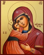 Рукописная икона Селигерская