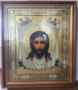 Рукописная икона храмовая Спас Нерукотворный 53