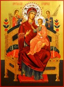 Рукописная икона Всецарица 17 