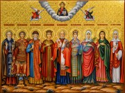 Рукописная семейная икона с резьбой 106