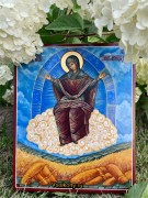 Рукописная икона Спорительница Хлебов 2 (Размер 17*21 см)