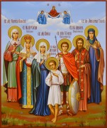 Рукописная семейная икона 117