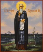 Рукописная икона Сергий Радонежский 44 