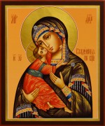 Рукописная икона Владимирская 113 