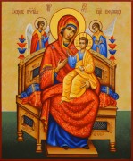 Рукописная икона Всецарица 20 